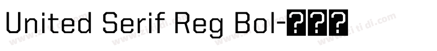 United Serif Reg Bol字体转换